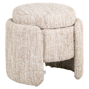 Pouffe & Footstool Cupid beige angora with storage Poef & Voetenbank