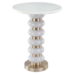 End table Villeray white Bijzettafel