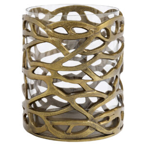 Hurricane light Mase brass antique Windlicht