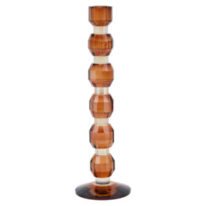 Candle holder Lowan brown large Kandelaar