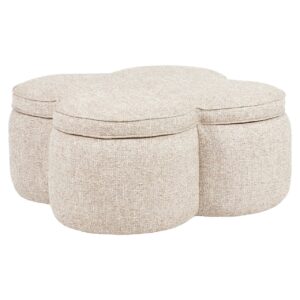 Pouffe & Footstool Corbeau sand tweed Poef & Voetenbank