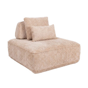 Sofa Tudor natural boldweave 1-seater movable backrest Bank