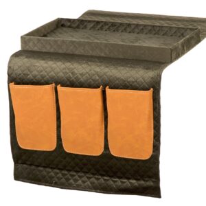 PORTAMANDOS CON BANDEJA VELVET PU 35x2x70 CM