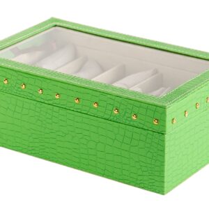 CAJA 10 RELOJES PU 28x18x10 CM