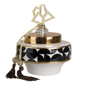 TIBOR CERAMICA GEOMETRICO 18x18x22 CM