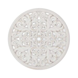 CUADRO MADERA CALADA CON ESPEJO 50x3x50 CM