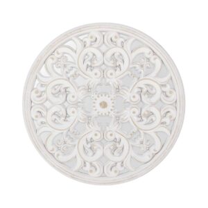 CUADRO MADERA CALADA CON ESPEJO 50x3x50 CM