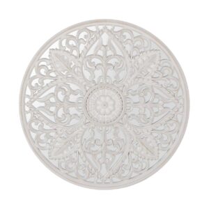 CUADRO MADERA CALADA CON ESPEJO 65x3x65 CM