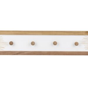 PERCHERO 4 GANCHOS MADERA TALLA 72x4x15 CM