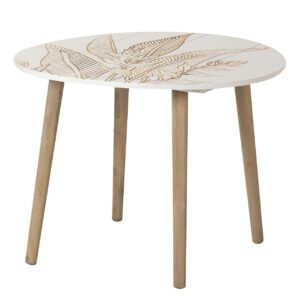 MESA AUXILIAR MADERA TALLA 60x60x45 CM