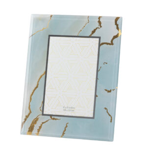 PORTAFOTOS CRISTAL IMPRESION BRILLO DORADO 10x15CM