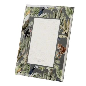 PORTAFOTOS ESPEJO IMPRESION FLORES 10x15 CM