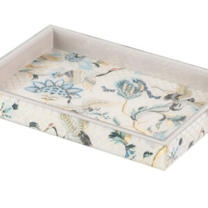 BANDEJA CRISTAL IMPRESION FOIL 26x18x3 CM