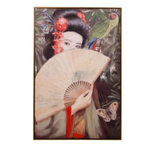 CUADRO GEISHA ALMEDRO 80%P.MANO 80x5x120CM