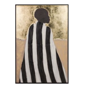 CUADRO SILUETA CON MARCO NEGRO 80x4x120 CM