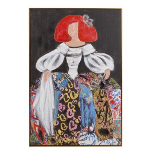 CUADRO MENINA 80% PINTADO A MANO 80x4x120 CM