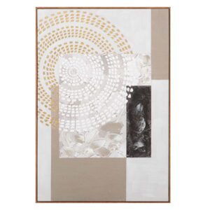 CUADRO ABSTRACTO 80% PINTADO A MANO 80x4x120 CM