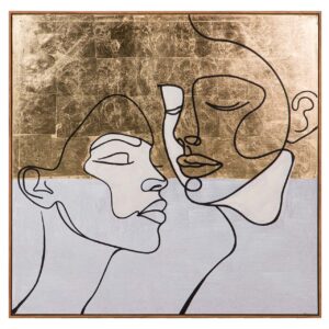 CUADRO CARAS FOIL 100x4x100 CM