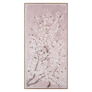 CUADRO ALMENDRO 80% PINTADO A MANO 90x4x180 CM