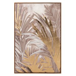 CUADRO PAISAJE 80%PINTADO A MANO Y FOIL 80x4x120CM