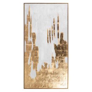 CUADRO ABSTRACTO 80%PINTADO A MANO FOIL 90x4x180CM