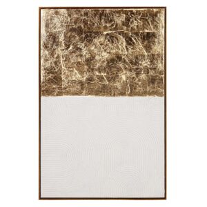 CUADRO ABSTRACTO 80%PINTADO A MANO FOIL 80x4x120CM