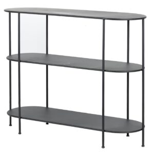 CONSOLA METAL NEGRO 100x35x80 CM