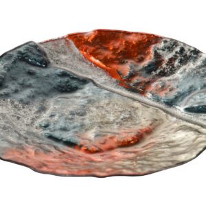 CENTRO DE MESA CRISTAL 33x33x5 CM