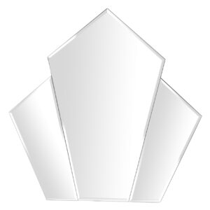 ESPEJO FORMA TRIPLE 80x8x80 CM