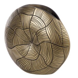 JARRON RESINA DORADO 27x10x25 CM