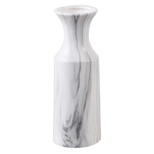 JARRON CERAMICA BLANCO GRIS 11x11x30 CM