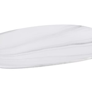 CENTRO DE MESA CERAMICA BLANCO GRIS 36x18x5 CM