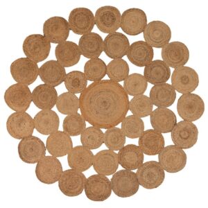 ALFOMBRA YUTE MARRON 220X220 CM