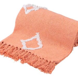 MANTA PLAID ALGODON TEJIDA A MANO 125x150 CM