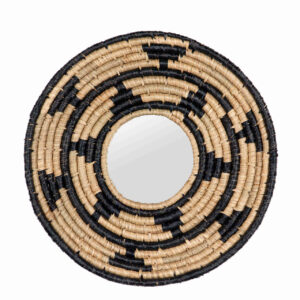 ESPEJO ALGAS MARRON NEGRO 45x4x45 CM