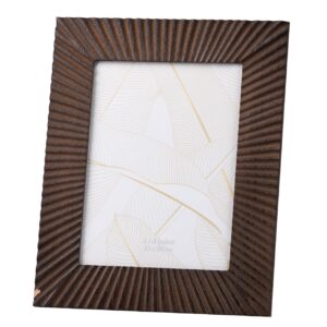 PORTAFOTOS MADERA TALLADA NATURAL 15x20 CM