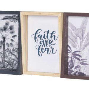 PORTAFOTOS MULTIPLE NATURAL NEGRO 36x3x17 CM