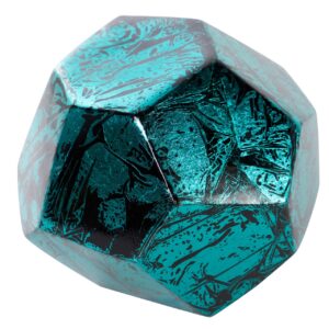 BOLA CERAMICA LACADA NEGRO AZUL 15x15x15 CM