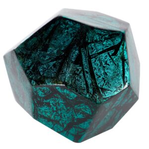 BOLA CERAMICA LACADA NEGRO AZUL 11x11x11 CM