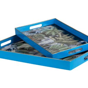 SET 2 BANDEJAS SAFARI 47,5x35x4/40x26x3,5 CM