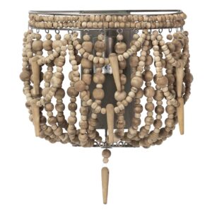 APLIQUE DE PARED CADENA BOLAS NATURAL 27x1x27CM