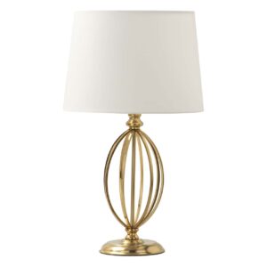 LAMPARA SOBREMESA METAL DORADO 33x33x56 CM