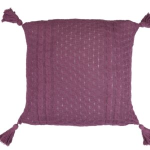 COJIN HILO BORLONES BERENJENA 50x15x50 CM