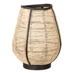 FAROL BAMBU-LINO NATURAL-NEGRO 37x37x45 CM