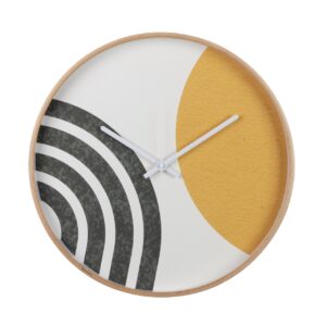 RELOJ PARED METAL BLANCO 40x4,5X40 CM