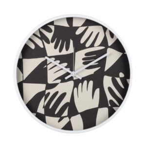 RELOJ PARED METAL BLANCO 40x4,5X40 CM