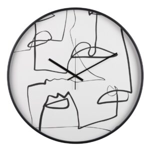 RELOJ PARED METAL NEGRO 60x4,5x60 CM