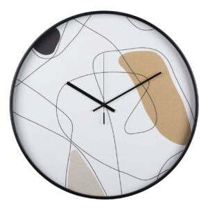RELOJ PARED METAL NEGRO 60x4,5x60 CM