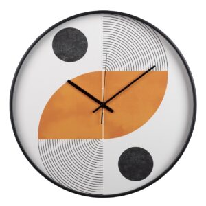 RELOJ PARED METAL NEGRO 60x4,5x60 CM