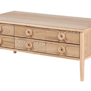 MESA DE CENTRO MDF MARRON 110x56x45CM